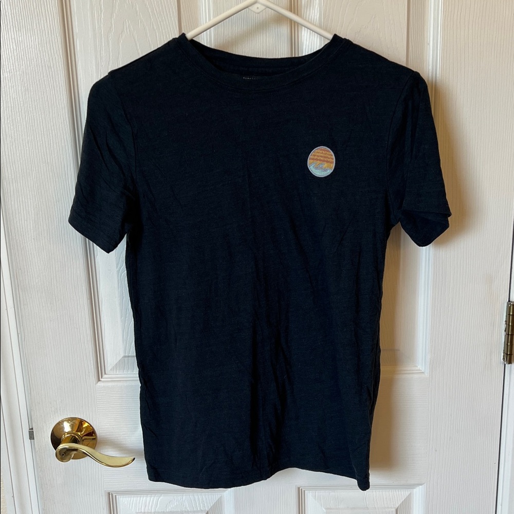 Threads 4 Thought Dark Blue Tee with Colorful Patch